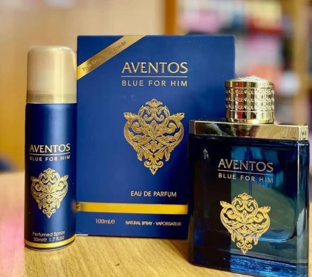 Aventos Blue For Him Eau de Parfum · Free Deo Spray Inside